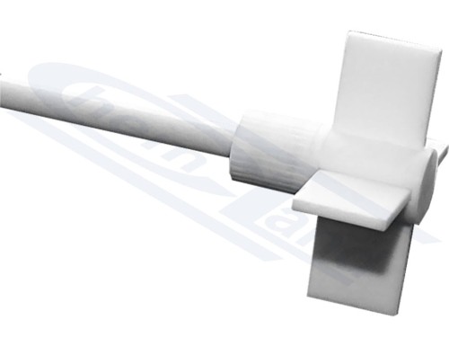 mieszadło pręt PTFE fi 08 długość 300 głowica krzyżowa