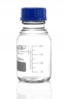 Frasco de vidrio para laboratorio de cuello ancho GL-45 100 ml