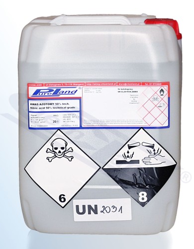 PureLand kwas azotowy min 50% op. 20l kanister HDPE