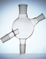 kolba krzyżowa 100ml do parownika WS zew. 2x14/23 WS zew. 29/32 i 14/23