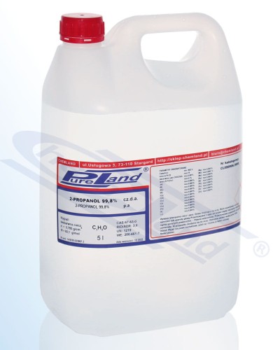 2-Propanol (isopropyl alcohol) PureLand czda op.5l canister HDPE