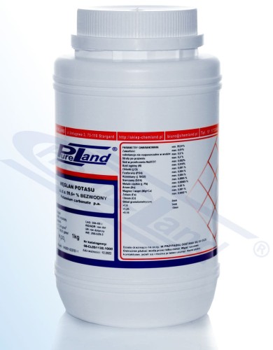 PureLand bezwodny węglan potasu, 500 g butelka HDPE