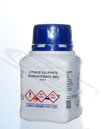 Lithium sulphate 1 hydrate 99% Loba AR/ACS Op.100 g