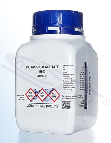 Potassium acetate anhydrous 99% Loba AR/ACS Op.500g