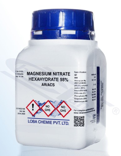 Magnesium nitrate 6 hydrate 99% Loba AR/ACS Op.500 g