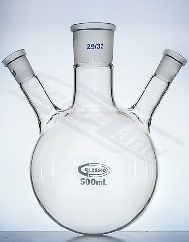 Ball flask 3 neck oblique 0250ml 29/14/14 G