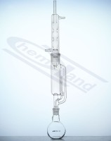 Aparat Soxhlet-kpl. ekstraktor długość efektywna 100 mm całkowita 230 mm, rozdrobnienie 19/26 + 34/35