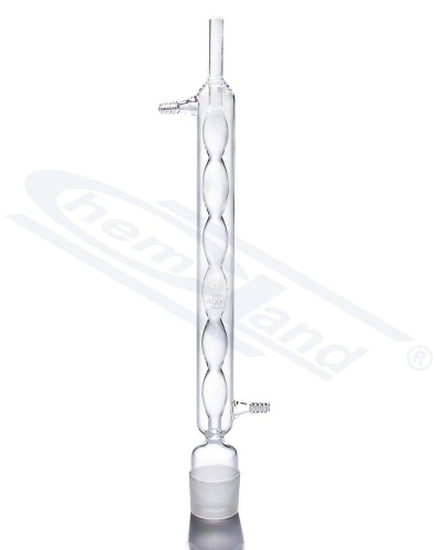 Ball cooler for Soxhlet roadside camera 500ml cr. glass WS 60/46 effect length. 400 mm