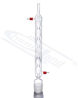 500ml ball cooler for Soxhlet roadside camera PP spigot WS 60/46 effect length. 400 mm