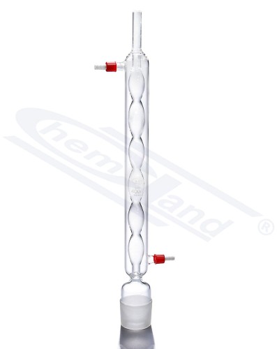 Chłodnica kulowa 500ml do przydrożnego aparatu Soxhlet króciec PP efekt WS 60/46 dł. 400 mm