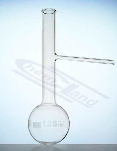 Engler 0125ml kolba destylacyjna Boro 3.3 ASTM ramię 100mm