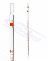 GLASSCO 010(0,10) cl AS multi-measurement pipette series certificate, Bronze scale