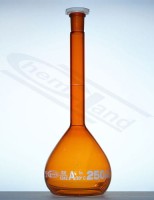 volumetric flask with CERT. Orangish Class A 2000ml GLASSCO WS 29/32