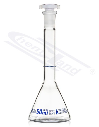 Kolba TRAPEZE 1ml - 7/16, niebieska skala z certyfikatem klasy A