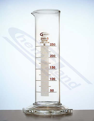 Butla LOW 0050ml Cl.B sześciokątna szklana stopka brązowa