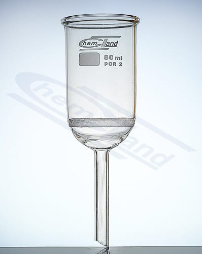 Lejek filtracyjny cylindryczny spiekany G2 0035ml fi 30mm