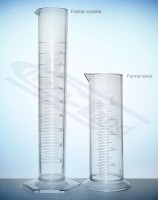 cylinder SAN kl.B skala tłoczona HIGH 0250ml:02ml
