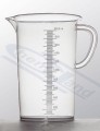zlewka z uchem PP z wytłoczoną skalą Vitlab, pojemność 0500ml