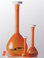 volumetric flask with PMP UV-PROTECT 0025ml cl.A with stopper, ground 10/19